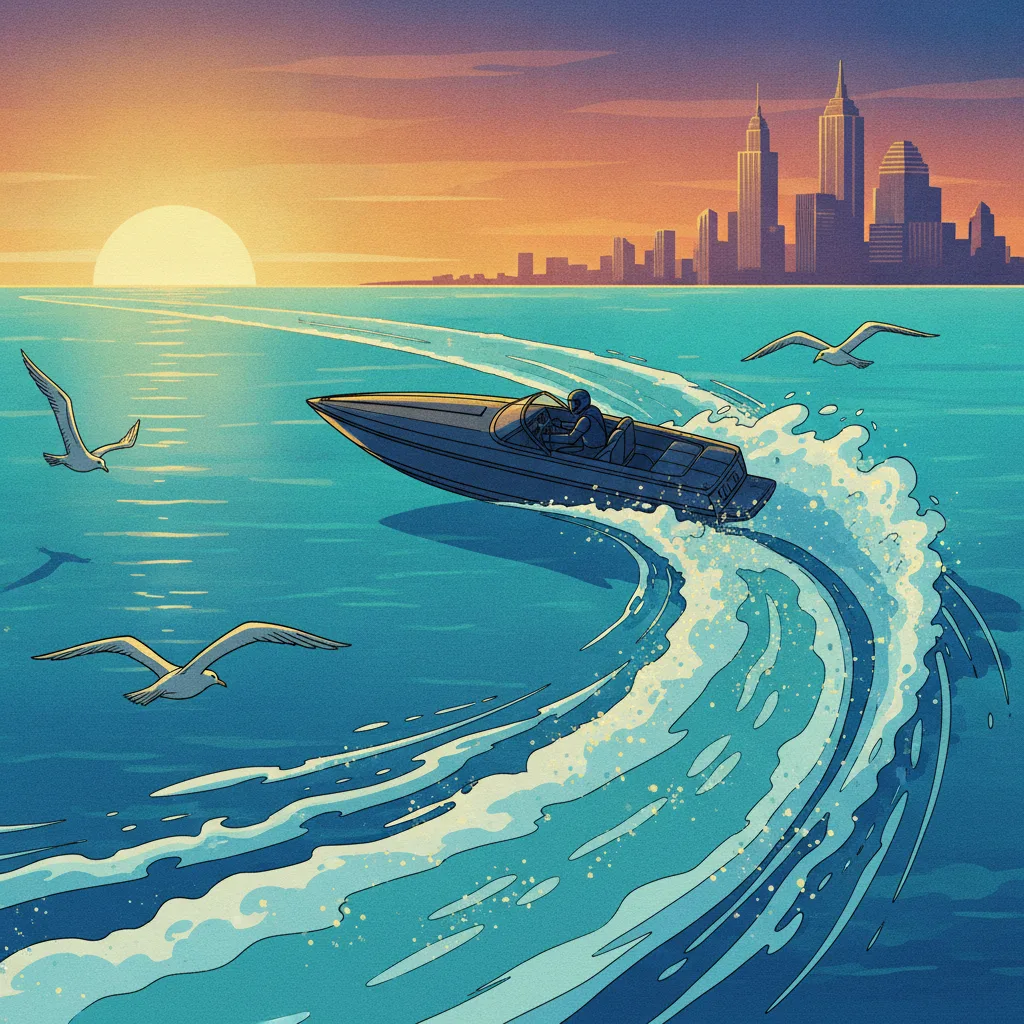 Speedboat, open water