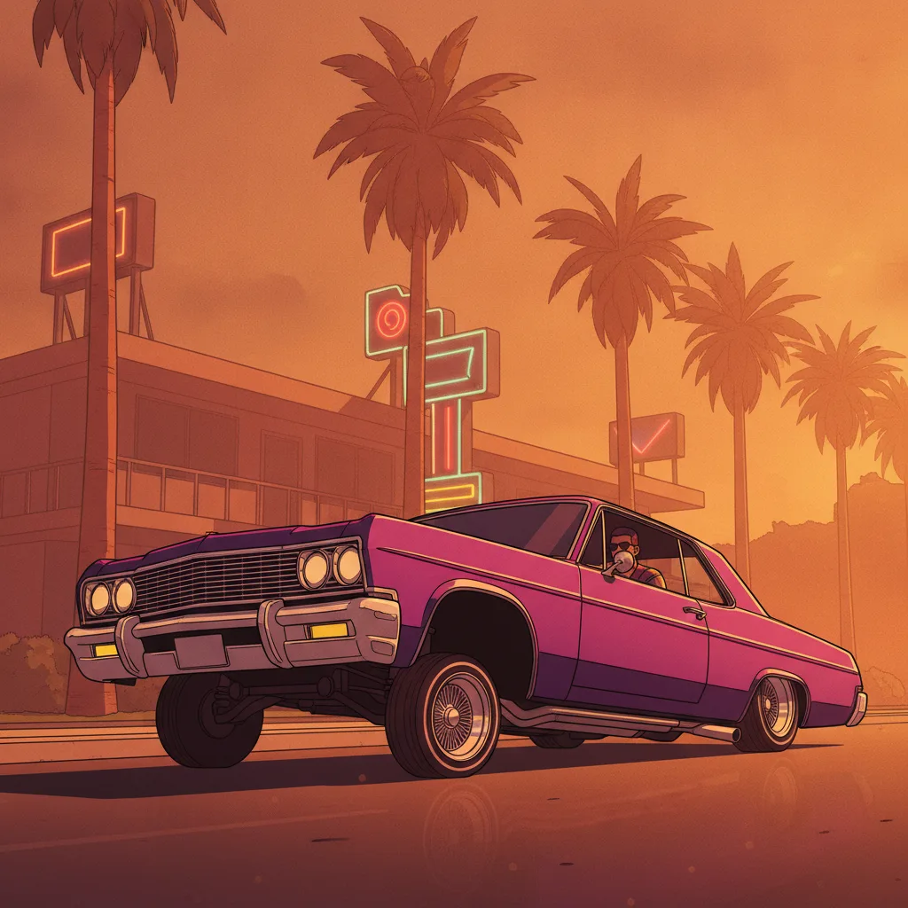 Lowrider on the strip