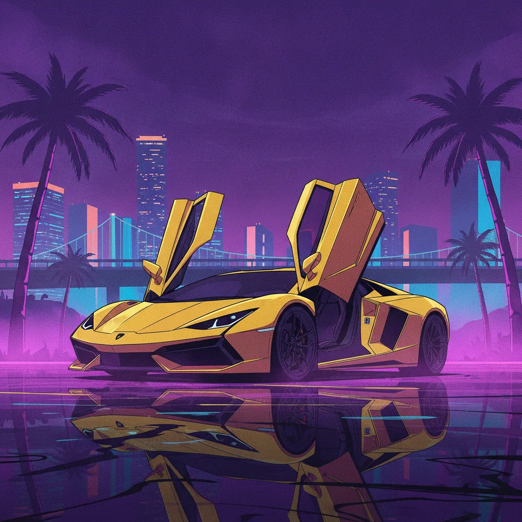 Supercar, doors up