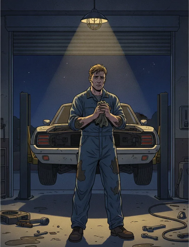 Garage, half past midnight