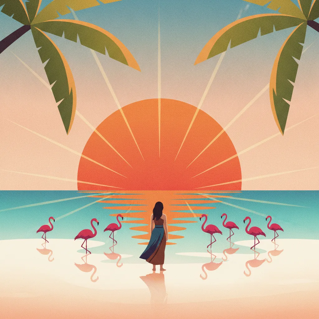 Beach cover, golden hour