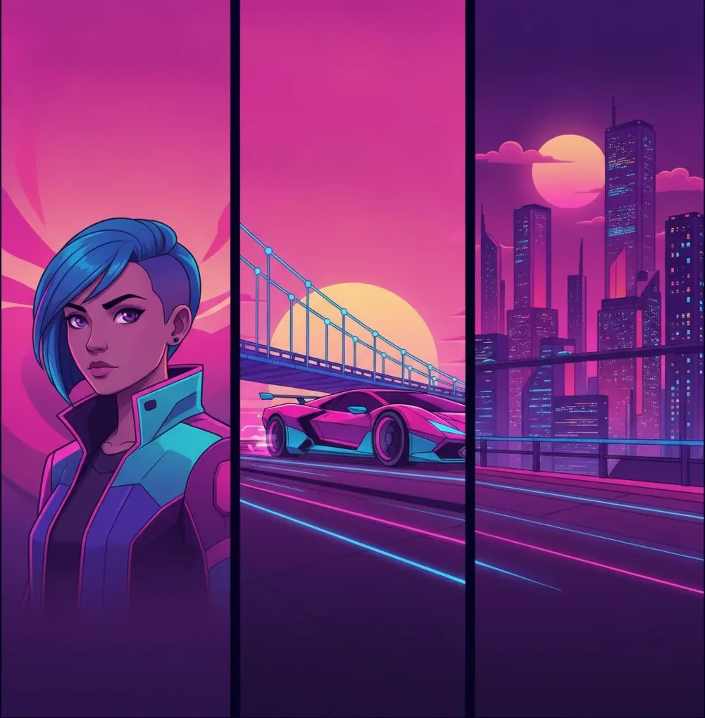 Three panels, one story