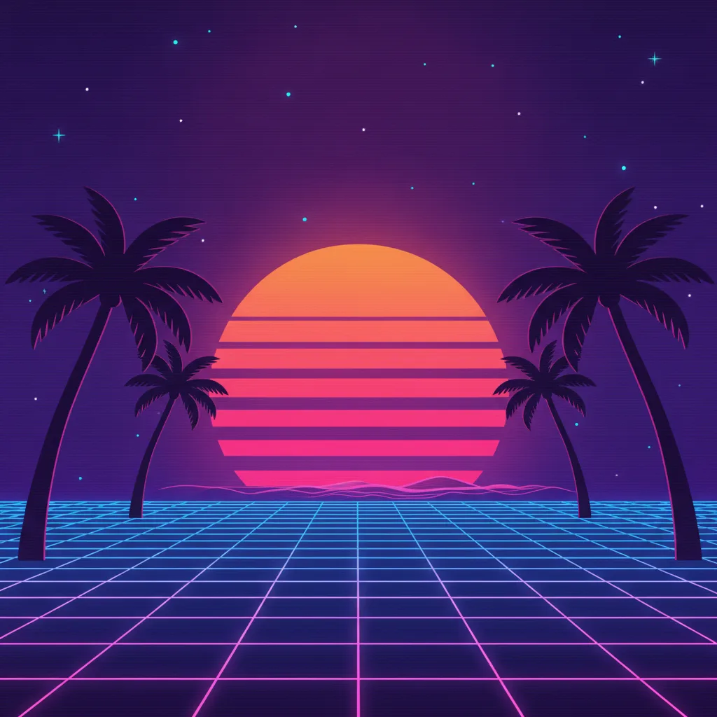 Retro grid horizon